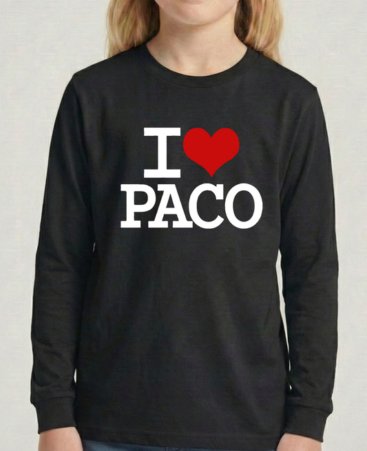 "I♥️PACO big Logo" T-Shirt - Langarm