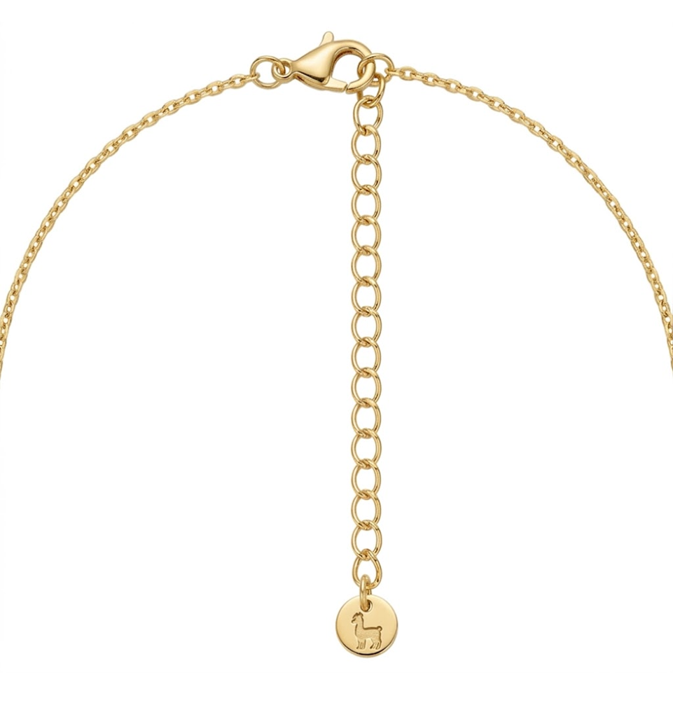 925 Sterling DOUBLE HEART-Halskette/Ohrringe, 18 Karat Gold-plattiert