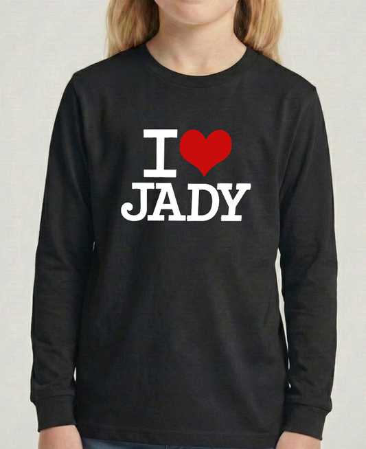 "I♥️JADY big Logo" T-Shirt - Langarm