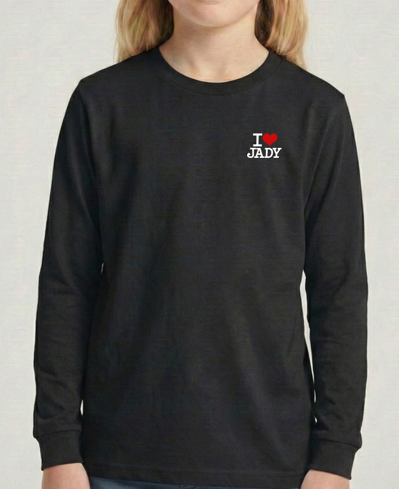 "I♥️JADY small Logo" T-Shirt - Langarm