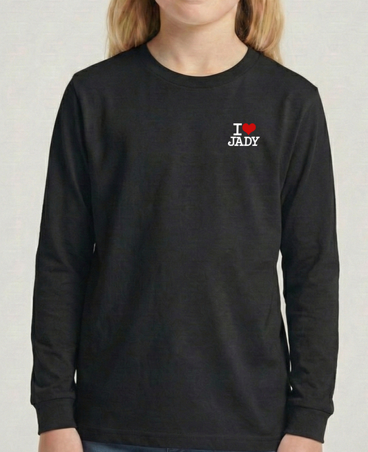 "I♥️JADY small Logo" T-Shirt - Langarm