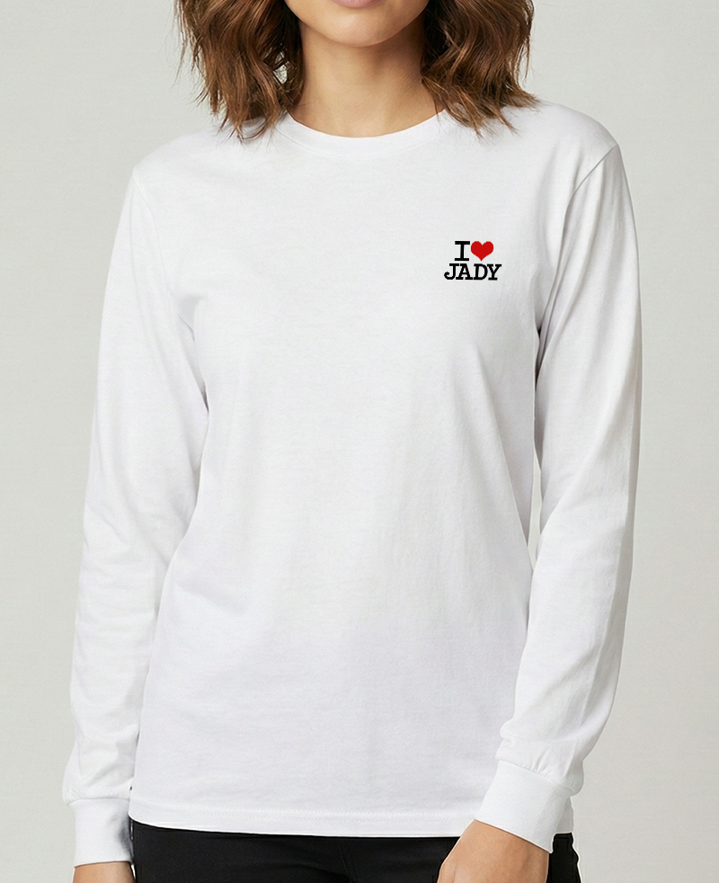 "I♥️JADY small Logo" T-Shirt - Langarm