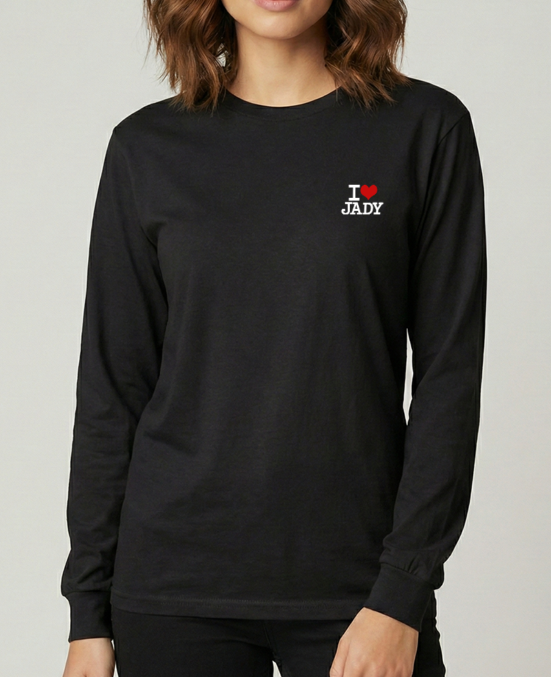 "I♥️JADY small Logo" T-Shirt - Langarm