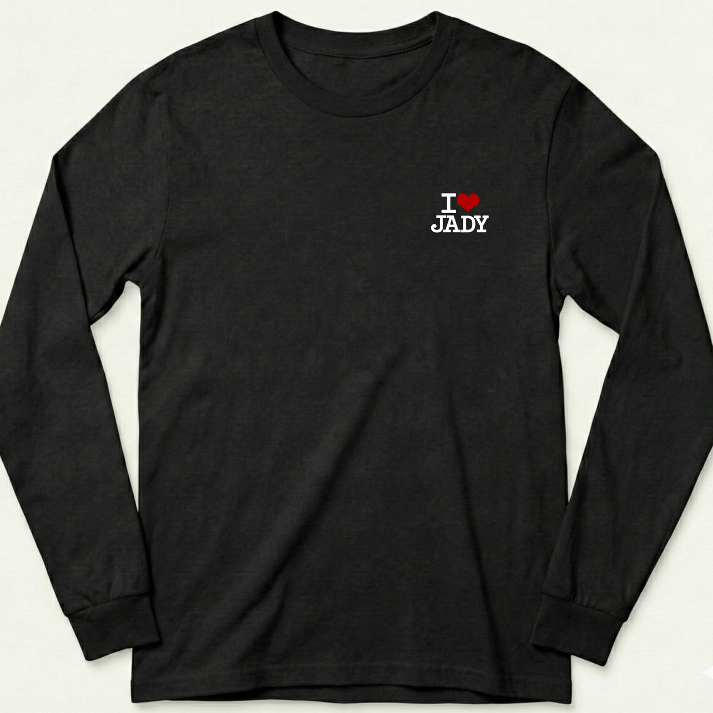 "I♥️JADY small Logo" T-Shirt - Langarm