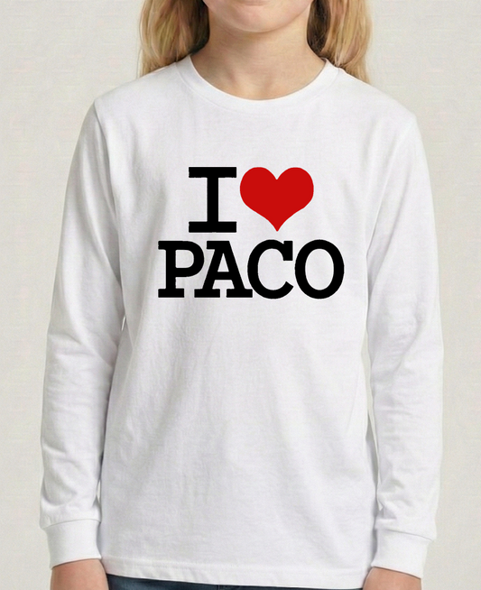"I♥️PACO big Logo" T-Shirt - Langarm