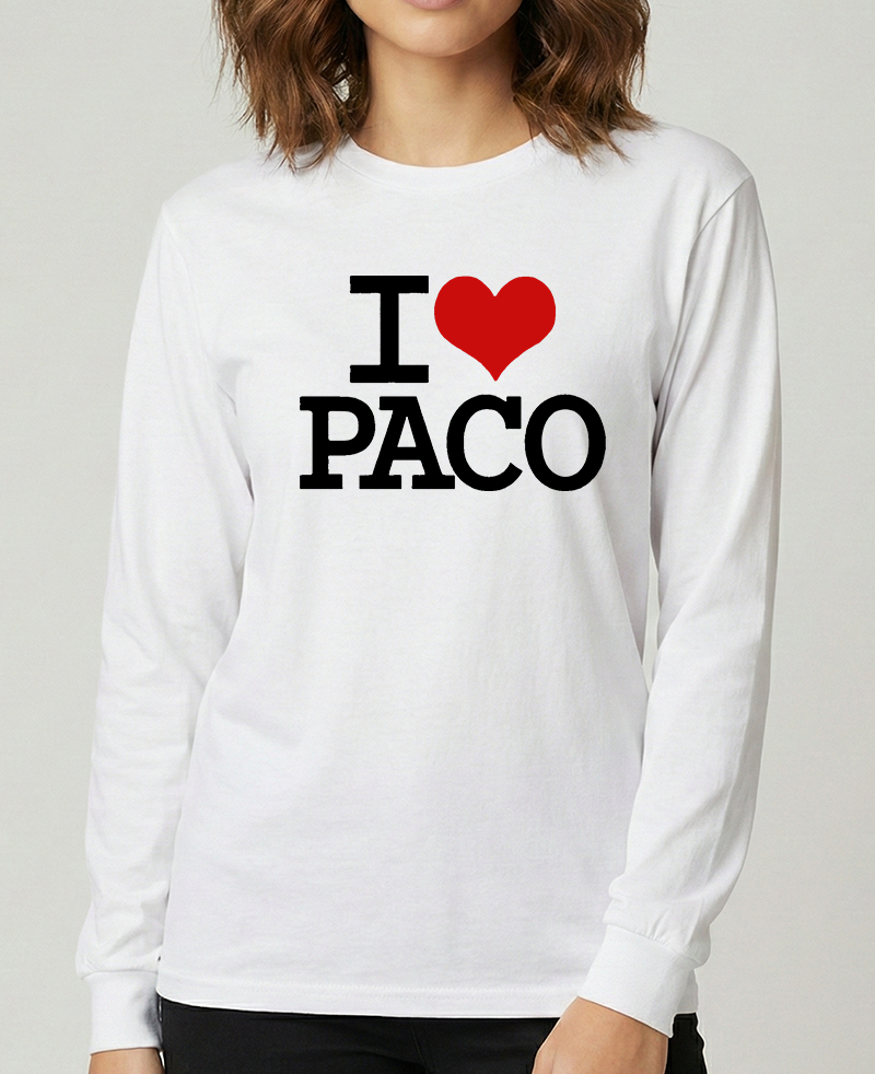 "I♥️PACO big Logo" T-Shirt - Langarm