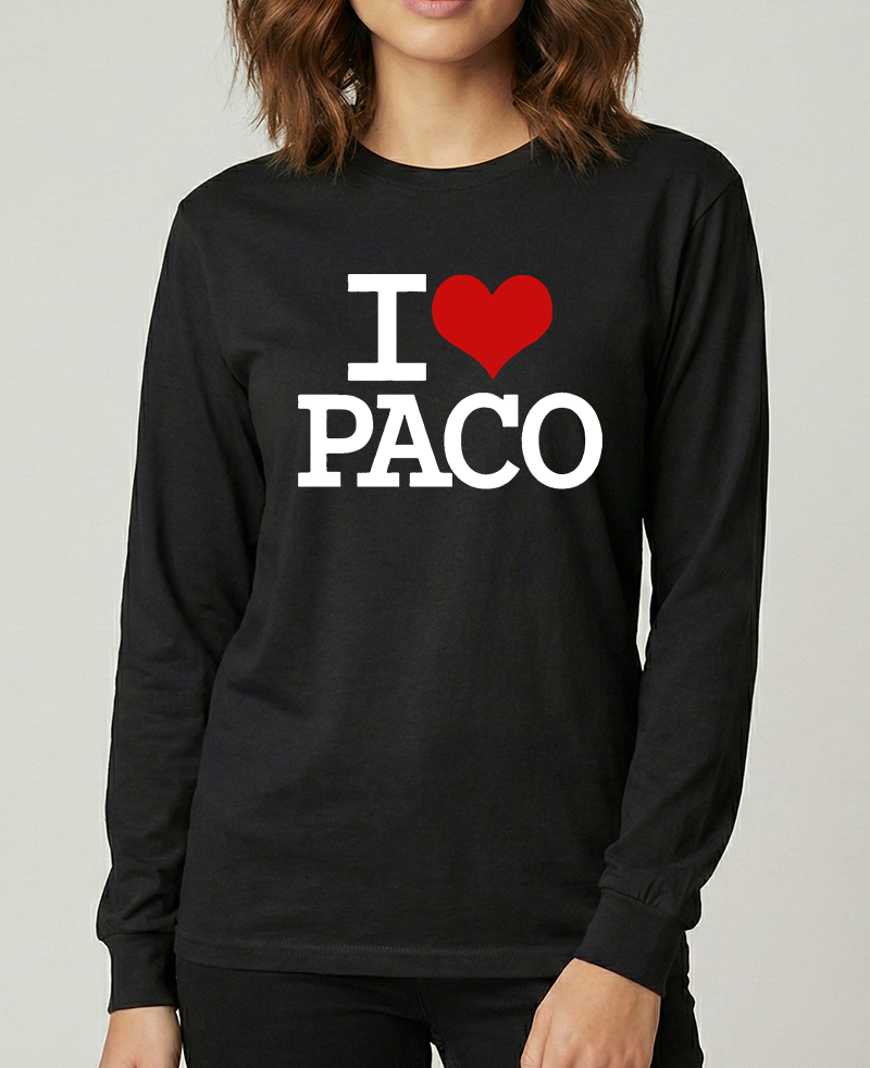 "I♥️PACO big Logo" T-Shirt - Langarm