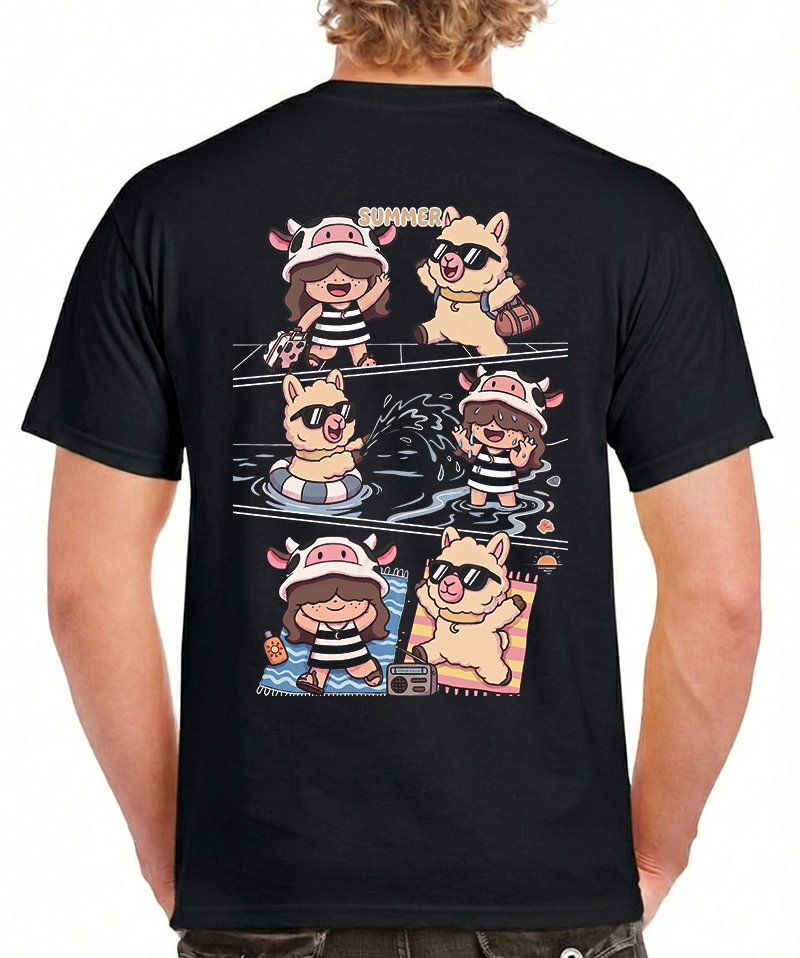 "Summer" T-Shirt - Kurzarm